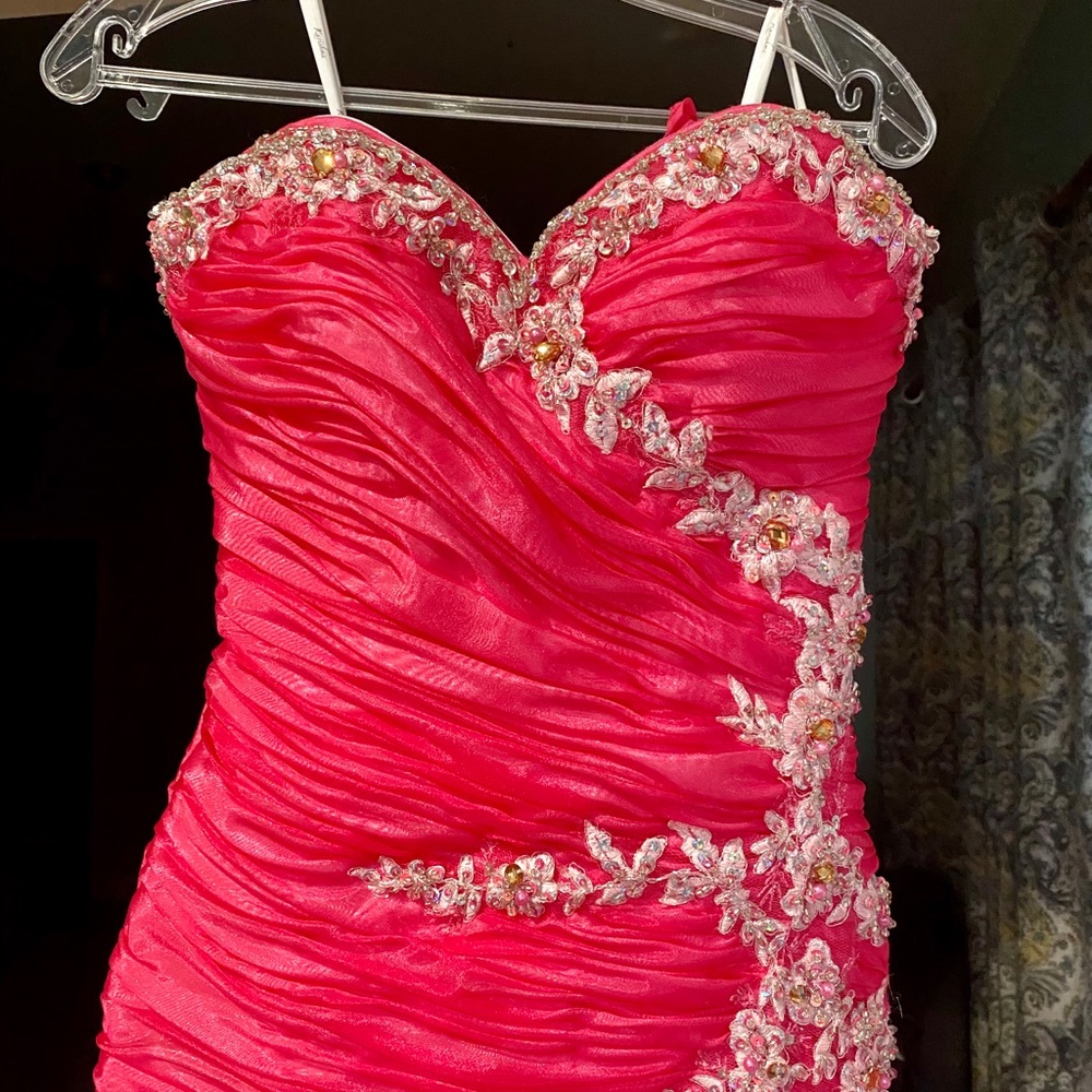 Michelangelo Pink Gown-Straps are available~FREE SHIPPING!